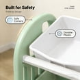 thumbnail image 6 of ANYEDDE Kids Toy Storage Organizer is 3 Layer Structure with 6 Removable Bins,Multifunctional Toy Organizers and Storage for Playroom,Kids Room,Nursery Decor,Green, 6 of 7