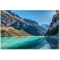 Trademark Fine Art 'Lake Louise Sunburst' Canvas Art by Pierre Leclerc