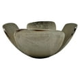 thumbnail image 2 of Bergamo Art 9 Inch Wide Decorative Handmade Aluminum Clover Leaf Bowl in Nickel, 2 of 5
