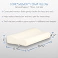 thumbnail image 4 of Core Products Memory Foam Pillow 100% Viscoelastic, Full Size, 4 of 5