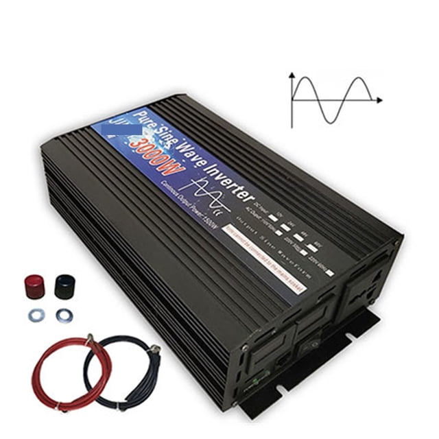 Pure Sine Wave Inverter 12V 24V 220 3000W 4000W Power Car Inverter 24V 220 Micro Inversor Voltage Solar Energy Converter DIY ,Wide Usage