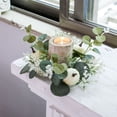 thumbnail image 4 of Guozer Clearance Green-wreath for Candlesticks 1PCS Mini Wreath Candle Rings Wreaths Christmas Centerpieces for Tables, 4 of 6