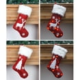 thumbnail image 4 of 1 Paquete de bolsa de regalo de calcetines navideños ANGGREK bordados estilo alce iluminados 47x29 cm, 4 of 8