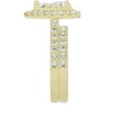 thumbnail image 5 of Unique Moments Lab Grown 2 Ctw Diamond Pear Bridal Set, Engagement Ring for Women 10K Yellow Gold, 5 of 5