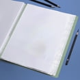 thumbnail image 4 of Weloille A4 File Folder 80 Page Plastic Document Organizer, Transparent Waterproof Wear Resistant Storage Bag, Large Capacity for Office Home Business File Classification, 4 of 6
