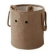 thumbnail image 3 of Cesta de lavandería plegable | Cesta de ropa sucia con mango protector de cuerda de sisal | Bandeja de almacenamiento de gran capacidad | Tejido impermeable | Ligereza | 39x35x35cm | Café Blanco, 3 of 7