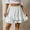 White, variant on Fesfesfes Women Skirt Solid Color Dress High Waist Ruffles Irregular Wrinkles Design Skirt Clothes Sale