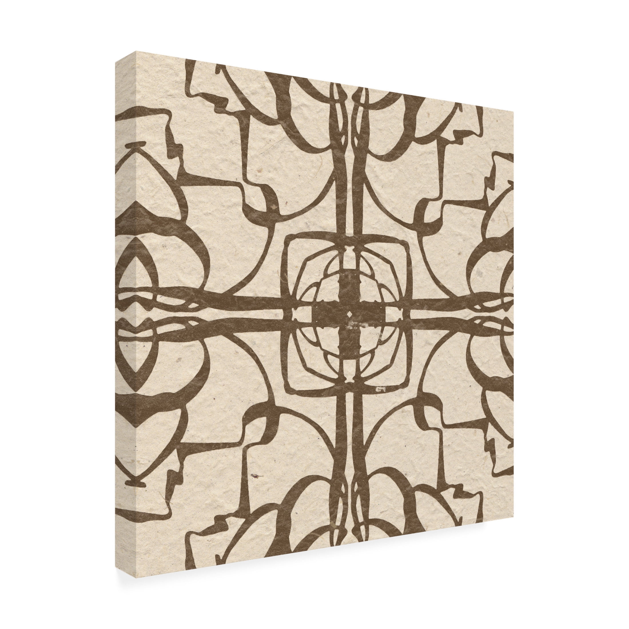 Trademark Fine Art Alonzo Saunders Motif on Cream IV Canvas Wall Art