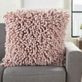 thumbnail image 4 of 20" Pale Pink Soft Nubby Shag Throw Pillow, 4 of 10