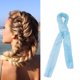 thumbnail image 4 of Elegante diadema para rizar el cabello largo para mayor comodidad y conveniencia. Diadema azul antideslizante hecha a mano, 4 of 8