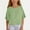Green, variant on Hauaitttt Girls Shirt and Linen Half Sleeved Ruffled Girls Fashionable Round Neck T Shirt Solid Color Loose Casual T Shirt Suitable for 5 15 Years Old Girls Woolen Top Size 3 Girls Tops Belly Dance