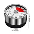 thumbnail image 3 of Precios de Descuento Únicos, Temporizador de acero inoxidable para cocina con recordatorio de succión magnética, temporizador mecánico portátil para estudiantes Akmoler, 3 of 9