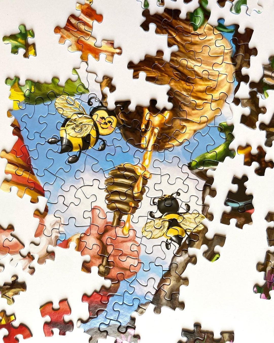 Springbok 500 Piece Gnome Worries Bee Happy Jigsaw Puzzle for Adults and Family