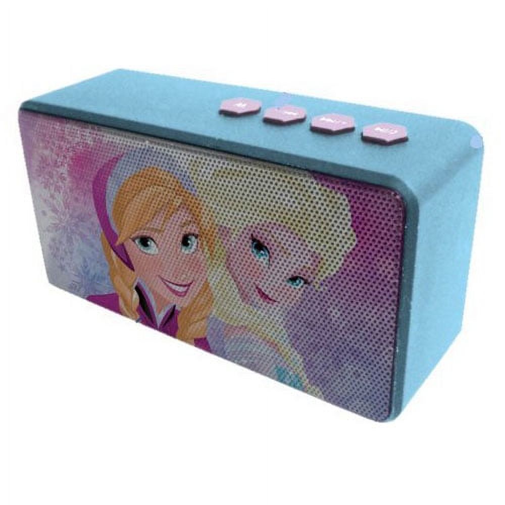 disney frozen bluetooth speaker - wireless rechargeable portable speaker with 3.5mm headphone port device, stream music from computer, tablet, smartphone mp3 player or other bluetooth-enabled device - image 2 of 4