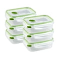thumbnail image 1 of Sterilite 3.1 Cup Rectangle Ultra-Seal Food Storage Container, Green (6 Pack), 1 of 12