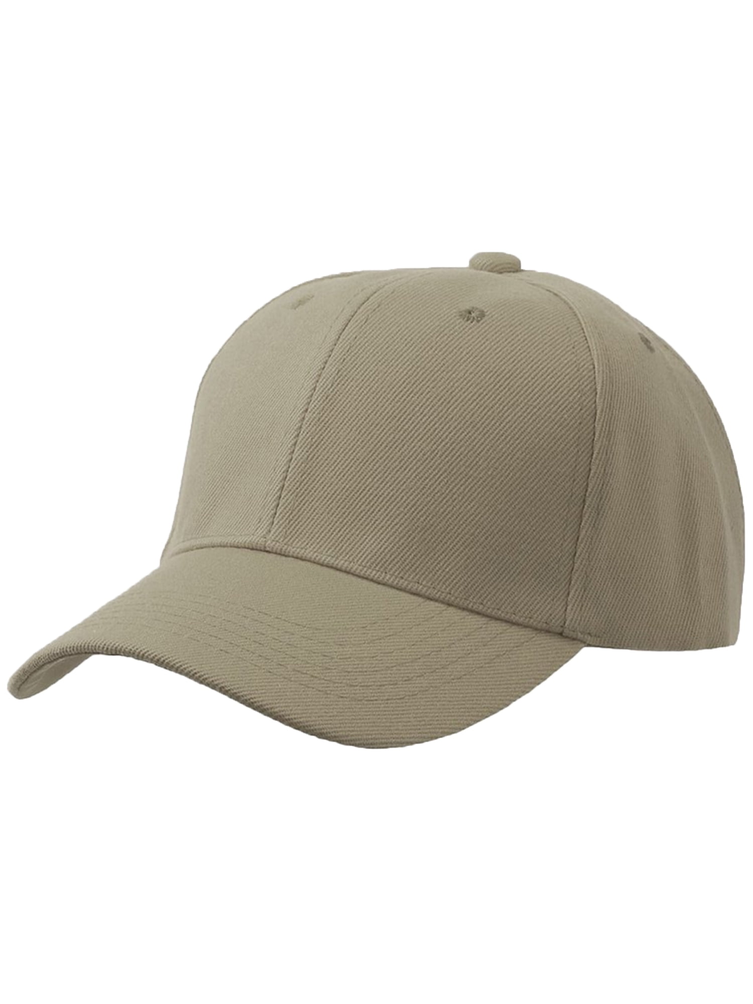 D&I Basic Baseball Cap Adjustable Closure Curved Visor Hat-3P Black Camo Khaki