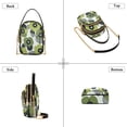thumbnail image 3 of FORMRS Crossbody Bag for Women Quilted Travel Shoulder Cell Phone Purse with Chain Strap Handbag, Gray Floral, 3 of 7