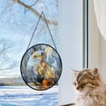 thumbnail image 4 of Personalized Fox Suncatcher Stained Glass, Fox Gifts for Women, Fox for Windows, Fox Window Hangings with Chain and Hook ggRpio, 4 of 5