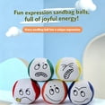 thumbnail image 4 of HCBY Kids Sandbag Toy, Funny Expression, Soft Leather, 2 in, Toss Game Toy, Safe for Kids, Durable Stitching, Assorted Colors, Single Pack, 4 of 5