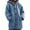 Blue, variant on Sweater Jacket for Women Plus Size Fall Winter Thick Solid Knit Mid Length Coat