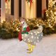 thumbnail image 1 of 1 pollo iluminado con bufanda decoraciones de vacaciones, decoraciones navideñas LED para exteriores, metal Chris Feliz Sencillez, 1 of 5