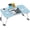 Blue, variant on Folding Lap Desk, 23 Inch Portable Wood Black Laptop Bed Desk Lap Desk with Cup Holder, for Working Reading Writing, Eating, Watching Movies for Bed Sofa Couch Floor-Black-ZD01