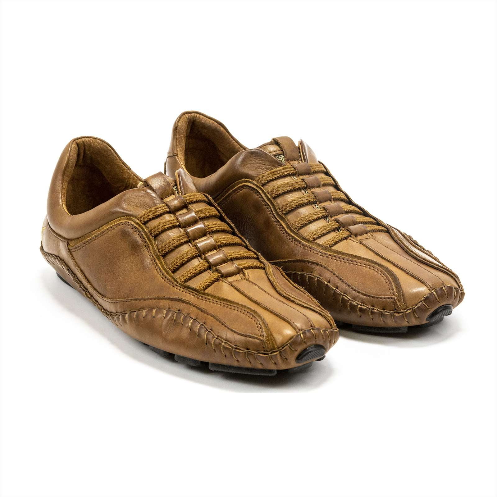 PIKOLINOS Fuencarral Men's Leather Sneakers – Comfortable Elasticated Casual Shoes