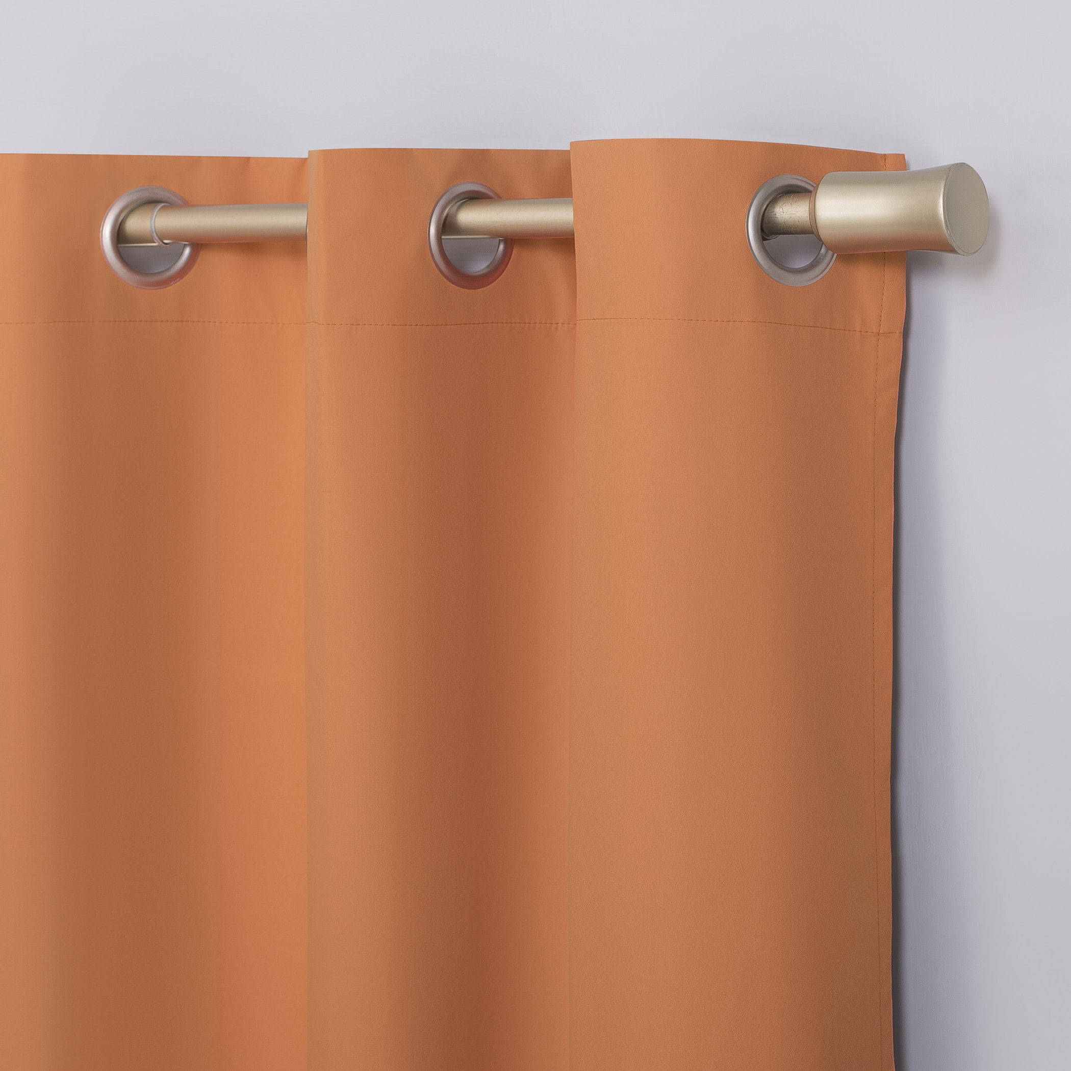 Sun Zero Harper Bright Vibes 100% Blackout Grommet Curtain Panel, 40"X63", Orange, 40"X63", Orange