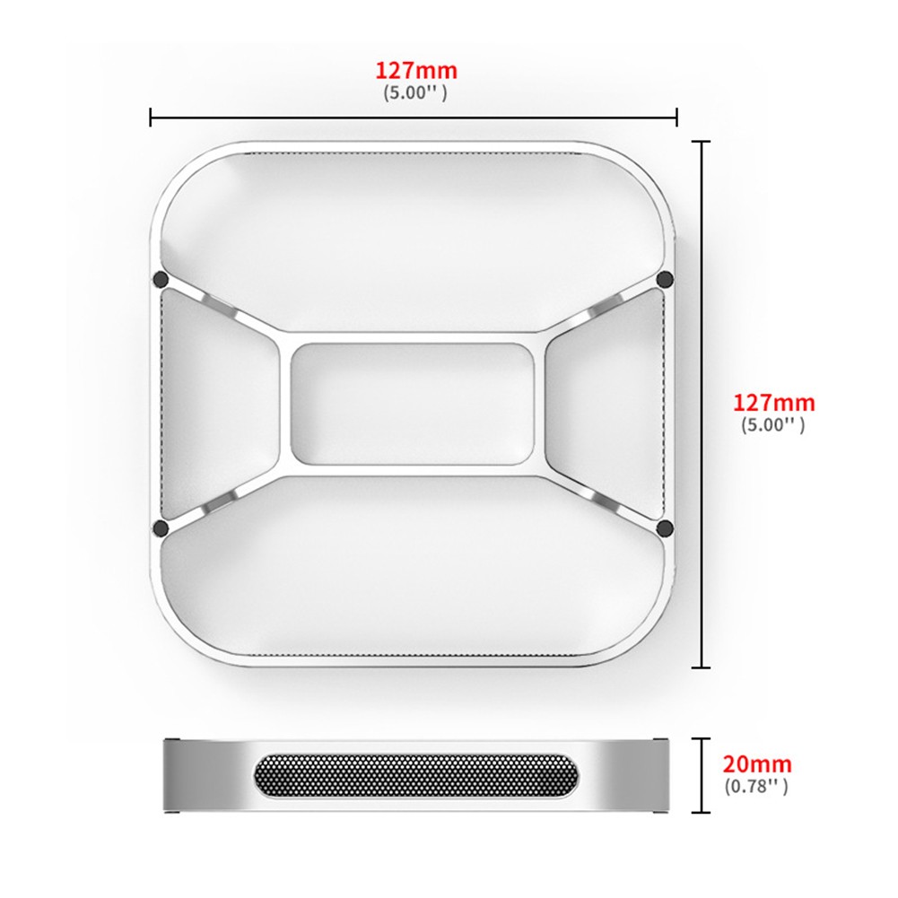 Dustproof Cooling Stand for Mac-Mini-M4: Enhanced Ventilation & Protection!
