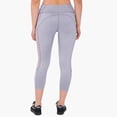 thumbnail image 3 of Women's Mid Waist Side Mesh Dry Fit Workout Capri Leggings with Inner Pocket, 3 of 6