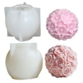 thumbnail image 1 of Molde de silicona para fabricación de velas de rosas, fragancias únicas, aromaterapia, moldes de resina, adorno para el hogar, moldes florales para velas, 1 of 5