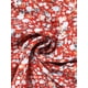 thumbnail image 5 of INSPIRE CHIC Vestidos de Mujer con Mangas Cortas, Vestido Midi de Verano y Primavera con Estampado Floral, Rojo, Talla S, 5 of 6