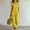 A1 Yellow, variant on NMMUED 2 Piece Outfits for Women Asymmetrical Hem Short Sleeve Button Top Wide Leg Pants Set Casual Summer Lounge Matching Suits Green L