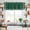 Green, variant on Pure Light Blue Kitchen Curtain Valances for Windows Farmhouse Short Curtains, Simple Solid Color Rod Pocket Valance Curtain for Bedroom Cafe Living Room 42"x12"