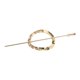 thumbnail image 2 of Pinza de pelo con estilo para niñas, pasador de Metal geométrico hueco portátil, horquilla que combina con todo, accesorio para la cabeza para mujeres, accesorio de peinado Ronda dorada Hugo Clip de pelo de chicas, 2 of 9