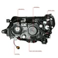 thumbnail image 7 of DNA Motoring HL-OH-SFOR09-CH-CL1 For 2009 to 2013 Subaru Forester Pair Chrome Housing Clear Side Headlight Headlamps 10 11 12 Left + Right, 7 of 7