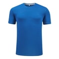 thumbnail image 5 of Mens Crew Neck T-Shirts Short Sleeve UPF 50+ Lightweight Moisture Wicking Casual Basic Tee Shirts Big and Tall Size M-5XL Blue, 5 of 9