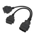 thumbnail image 1 of Cable OBD2 de 16 pines, divisor de extensión de 1 a 2, adaptador de conector de diagnóstico para coche, longitud de extensión de 11,8 pulgadas, 1 of 8