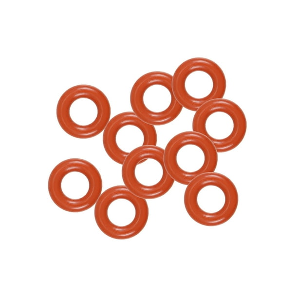 Silicone O Rings 6mm Od 3mm Inner Diameter 1 5mm Width Seal Gasket Red 10pcs Walmart Com Walmart Com