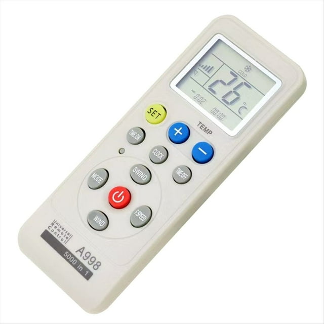 Control Remoto Universal para Aire Acondicionado, LCD, 5000 en 1, Bajo Consumo.