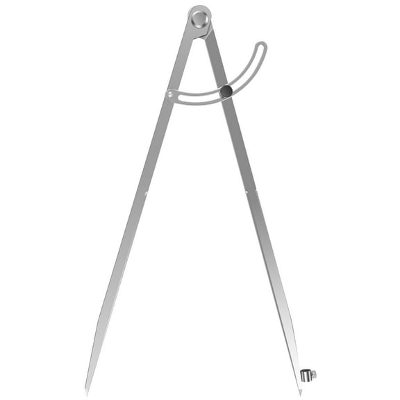 Metal Woodworking Compass 16 Inch Professional Carbon Steel Drafting Compass Tool with Pencil Holder and Lockable Wing for Drawing