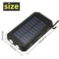 thumbnail image 4 of 20000mAh Solar Charger for Cell Phone iphone,DFITO Portable Solar Power Bank with Dual 5V USB Ports, 2 Led Light Flashlight, Compass Battery Pack for Outdoor Camping Hiking, 4 of 9