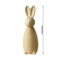 thumbnail image 2 of Easter Decorations Brown Bunny Decor Rabbit Figurines, Wabi Sabi Easter DIY Bunny Statue of 1for Spring Tabletop Home Decor Farmhouse Shelf Mantel (Standing), 2 of 4