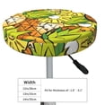 thumbnail image 4 of Xecao's Tropical Summer Fruit Print Stool Covers offer stylish, washable protection for PU round bar stools, perfect for home or commercial use., 4 of 7
