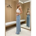 thumbnail image 4 of Plus-Size 2026 Women's High-Waisted Wide-Leg Jeans, featuring a distinctive frayed hem design and a relaxed fit in denim fabric., 4 of 6