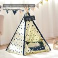 thumbnail image 1 of Tente Tipi pour Animal, Maison Lavable pour Chien et Chat avec Coussin, 1 of 10