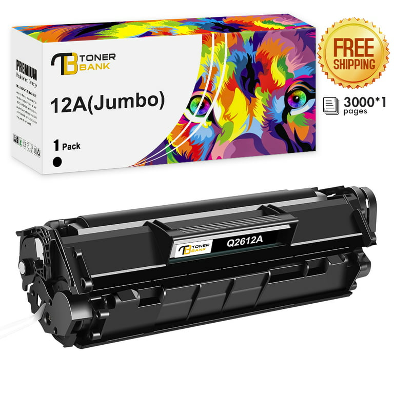 12A Q2612A Compatible for HP 12A Toner Cartridge LaserJet 1010 1012 1018 1020 1022 3020 3030 3050 3050Z 3052 3055 Printer | High Yield Ink - Walmart.com