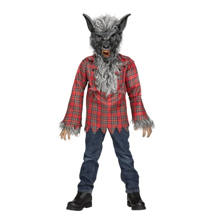 Grey Werewolf Boys Halloween Costume