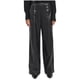 thumbnail image 1 of Karl Lagerfeld Womens Faux Leather Sailor Straight Leg Casual Pants, black, 4, 1 of 1