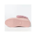 thumbnail image 4 of SIMANLAN Womens Shoes Wide Width Winter Slip On Mocassins Slippers Bowknot Cottom Booties Plush Lined Pink 7.5, 4 of 6